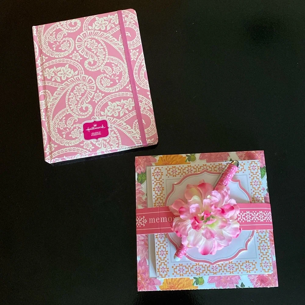 Pink Floral Hallmark Notebooks and Journal NWT